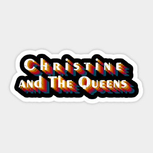 retro vintage Christine and The Queens Sticker